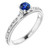 Florence: Exquisite Sapphire Solitaire Ring .0.75ct Ceylon Blue Sapphire