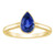 Vienna: Bezel .Set Sapphire Engagement Ring