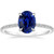 Isabella: Exquisite Sapphire & Diamond Engagement Ring .4.00ct Oval Blue Sapphire