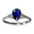 Isabella: Three .Stone Sapphire & Diamond Ring