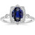 Isabella: Ceylon Sapphire And Diamond Halo Ring .4.00ct Oval Sapphire