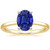 Isabella: Exquisite Sapphire Solitaire Ring .2.50ct Oval Blue Sapphire