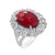 Madrid: Exquisite Burma Ruby Cocktail Ring .2.75ct Oval