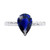 Isabella: Pear .Cut Sri Lankan Sapphire Ring