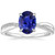 Vienna: Sapphire & Diamond Anniversary Ring .3.50ct Oval Blue Sapphire