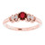 Florence: Vintage .Inspired Ruby & Diamond Ring