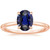 Isabella: Sapphire Solitaire Ring .3ct Oval Ceylon Sapphire