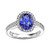 Vienna: Statement Anniversary Ring .5.60ct Oval Tanzanite