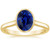 Isabella: Bezel .Set Sapphire Solitaire Ring