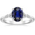 Vienna: Sapphire Solitaire Ring .3ct Oval Blue Sapphire