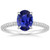 Florence: Majestic Sapphire & Diamond Ring .5.25ct Oval Blue Sapphire