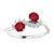 toi et moi diamond ruby ring, 1.18 carat gemstone ring, F color VS1 diamond, AAA quality ruby jewelry, heated ruby fine jewelry, luxury white gold ring, 14K gold toi et moi ring, natural earth-mined diamond and ruby, high jewelry gemstone ring, bespoke ruby and diamond ring, collector’s toi et moi ring, sophisticated women’s fine jewelry, exclusive gemstone engagement ring, prestige diamond and ruby ring, handcrafted luxury ring
