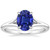 Vienna: Oval Cut Sapphire Solitaire Ring .2ct Natural Blue Sapphire
