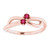 Isabella: Infinity Twist Ruby Ring .0.20ct Round Ruby