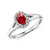 Isabella: Exquisite Ruby & Diamond Ring .1.20ct Oval Ruby