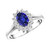 Diana: Exquisite Tanzanite & Diamond Ring .5.30ct Oval Tanzanite