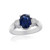 Vienna: Ceylon Sapphire And Diamond Ring .3.00ct Oval Sapphire