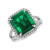 Artemis: Exquisite Emerald & Diamond Engagement Ring .10.50ct Natural Green Emerald