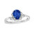 Diana: Enchanting Pear .Cut Sapphire & Diamond Ring