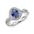 Diana: Exquisite Gemstone Ring With Ceylon Sapphire & Diamonds .1.55ct Oval Blue Sapphire