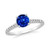 Madrid: Exquisite Sapphire & Diamond Ring .3.20ct Sri Lankan Sapphire