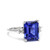 Vienna: Emerald & Round Cut Ceylon Sapphire Ring .3ct Natural Sapphire