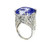 Artemis: Exquisite Sapphire & Diamond Cocktail Ring .11.51ct Cushion