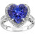 Isabella: Heart .Cut Tanzanite & Diamond Ring