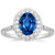 Vienna: Prong .Set Sapphire & Diamond Ring