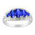 Vienna: Exquisite Sapphire & Diamond Ring .5.51ct Emerald
