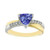 Vienna: Trillion .Cut AAA Tanzanite Ring