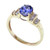 Vienna: Exquisite Tanzanite & Diamond Ring .3.00ct Oval Tanzanite