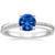 Vienna: Prong .Set Sapphire & Diamond Ring