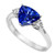 Artemis: Majestic 3 .Stone Sapphire & Diamond Ring