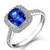 Isabella: Cushion .Cut Ceylon Blue Sapphire Ring Isabella: Cushion .Cut Ceylon Blue Sapphire Ring