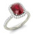 Madrid: räätälöity Ruby &amp; Diamond Ring .10.75 ct tyynyleikkaus punainen rubiini