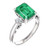 Isabella: Utsökt Emerald och Diamond Ring .15.50ct Green Emerald