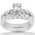 Isabella: set di anelli di fidanzamento del diamante di lusso .3.00ct round brillante diamante