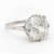 Victoria: Old Mine Cut Diamond Wedding Ring .4.00ct Round Diamond