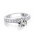 Victoria: Exquisite Diamond Anniversary Ring .4ct Old Cut Princess & Round Diamonds