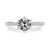 Florence: Exquisite Anniversary Ring With Old Mine Cut Diamond .4ct Round Diamond