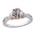Victoria: Exquisite Anniversary Ring With Rare Old Miner Diamond .4ct Round Old Miner Cut Diamond