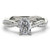 Artemis: Exquisite Emerald .Cut Diamond Engagement Ring