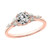 Victoria: Exquisite Diamond Wedding Ring .3ct Marquise & Round Old Mine Cut Diamonds