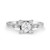 Isabella: Anneau de fiançailles en diamant exquis .1.85ct Diamant rond