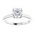 Paris: Exquisite Diamond Solitaire Engagement Ring .1ct Round Diamond
