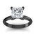 black gold diamond ring, 2.50 carat princess cut diamond, luxury solitaire engagement ring, VS1 clarity diamond ring, F color diamond jewelry, natural earth-mined diamond, bespoke black gold jewelry, investment grade diamond ring, fine diamond solitaire, exclusive high jewelry, collector’s diamond ring, superior craftsmanship jewelry, prestigious diamond engagement ring, rare princess cut diamond, high-end custom jewelry
