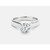 Paris: Exquisite Diamond Solitaire Ring .1ct Round Natural Diamond