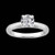 Paris: Timeless Solitaire Engagement Ring .1ct Round Diamond
