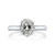 Victoria: Exquisite Solitaire Ring With Old Mine Cut Diamond .3.00ct Oval Diamond